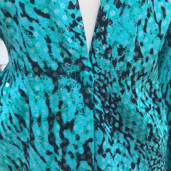 I-N-C Cardigan with sequins - Picture 3 of 11